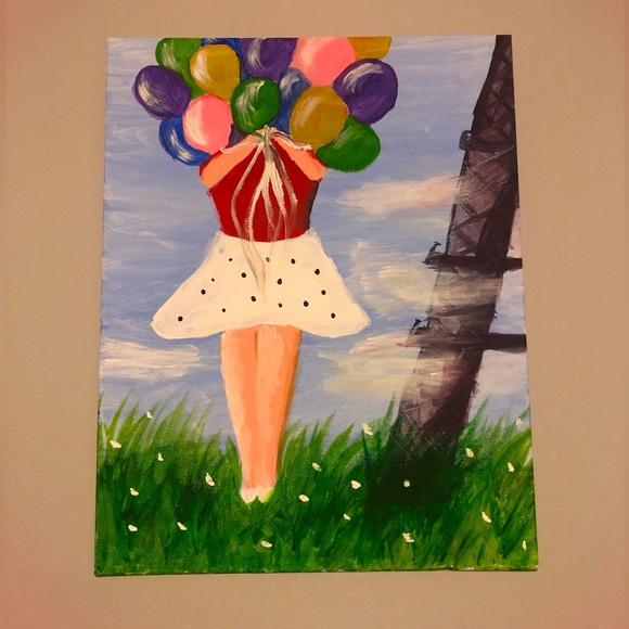 Dreams in Paris - Acrylic painting on canvas painted by the Ukrainian artist - Picture 4 of 6